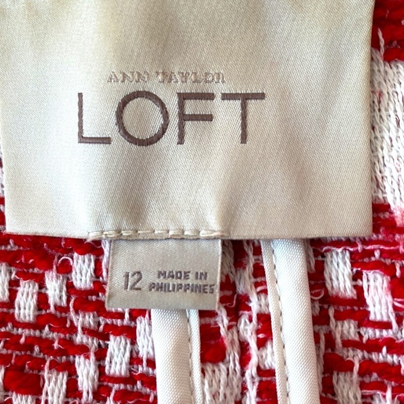 Loft Red & White Jacket (fits like sz.8) - Picture 9 of 9